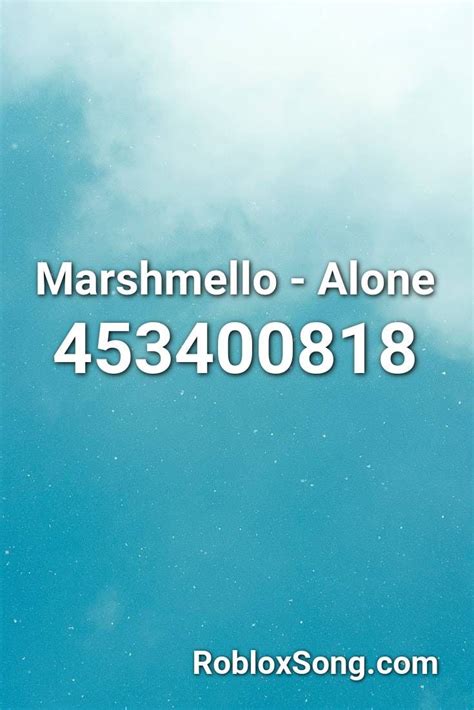 Image result for Marshmello Alone Roblox ID
