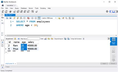 Image result for SQL Query Less Than