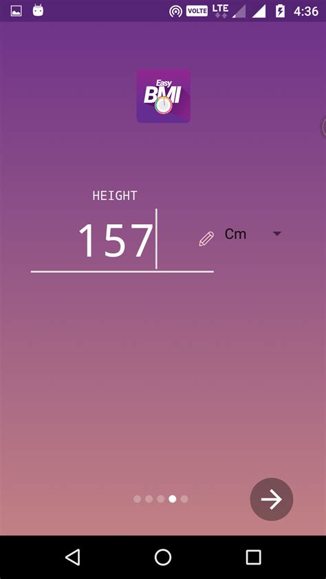 Toradh íomhá ar Front Page Design of BMI Calculator App in Android Studio