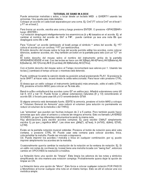 Toradh íomhá ar Tutorials for Band in a Box 2008 Song Demo