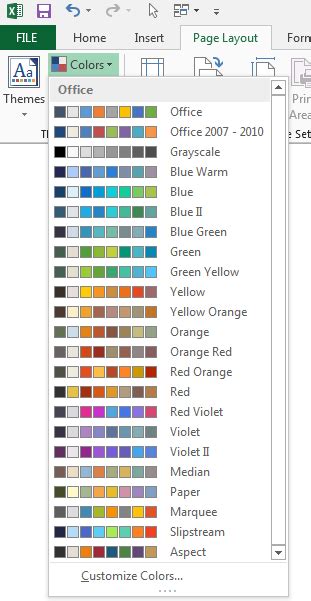 Image result for How to Use Colors in Excel