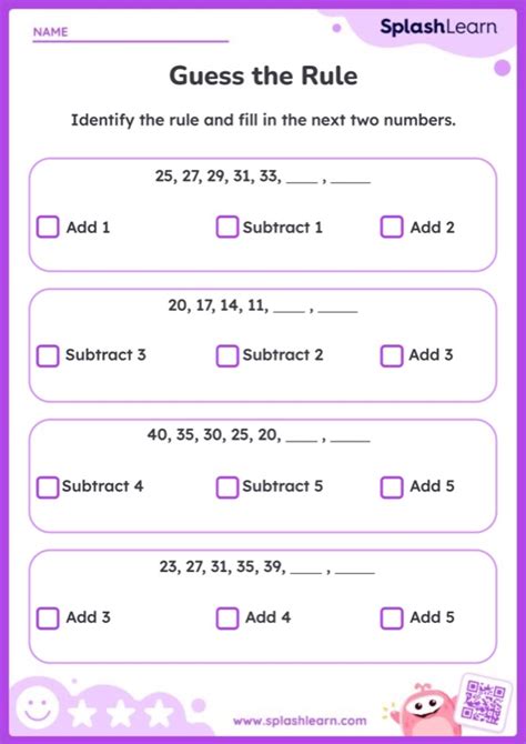 Image result for What's My Rule Worksheet
