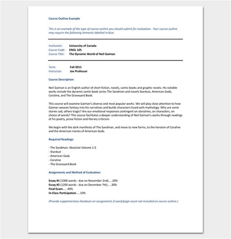Designation Outline Plan Example に対する画像結果