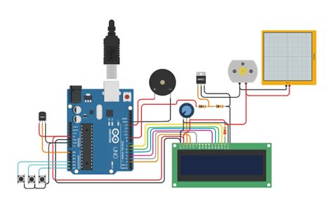 Afbeeldingsresultaten voor Temperature Based Fan Arduino Tinkercad I2C