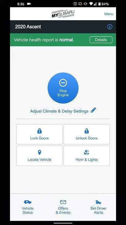 Image result for Subaru Remote Start App