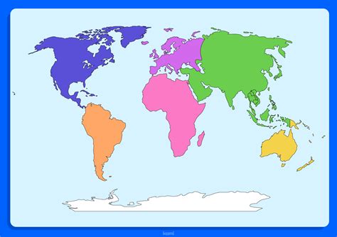 Image result for World Map Continents with Countries