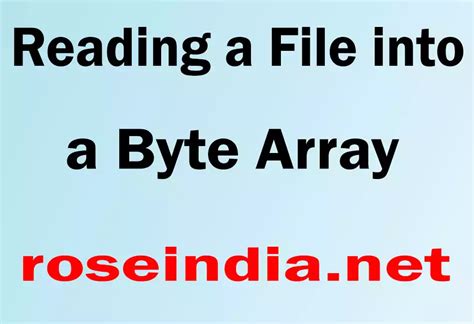Byte Array File に対する画像結果