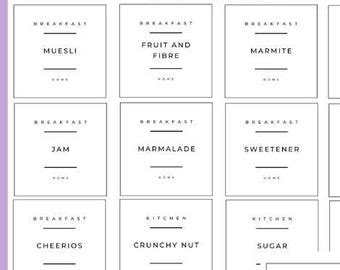 Printable Labels for Breakfast に対する画像結果