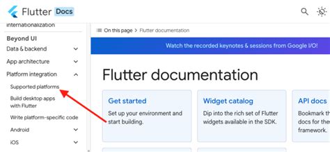 Flutter Environment SDK に対する画像結果