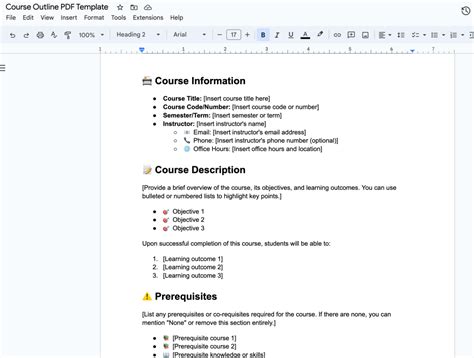 Image result for PDF Course Example