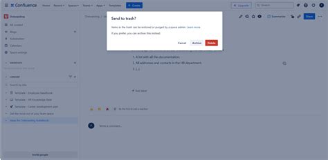 Image result for Delete A Confluence Page