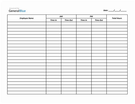 Image result for Time in Time Out Excel Sheet Template