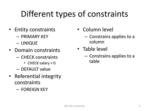 Different Types of Constraints in DBMS に対する画像結果