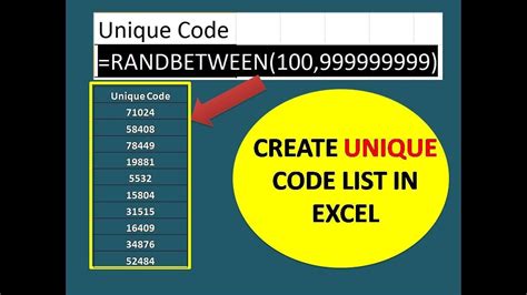 Toradh íomhá ar Excel Create Unique Identifier