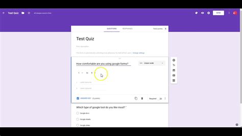 Image result for Linear Scale in Google Forms