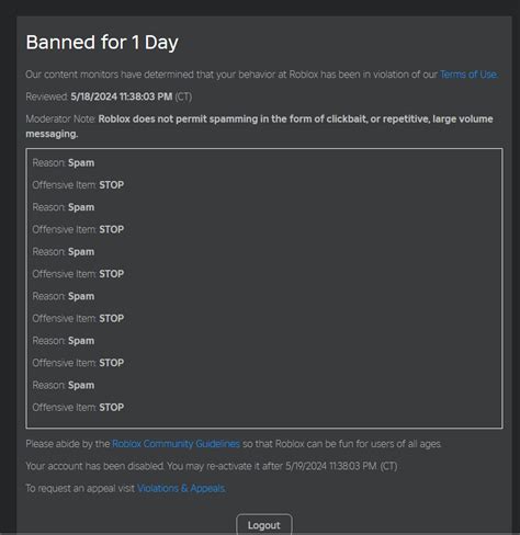 Afbeeldingsresultaten voor Roblox Ban No Reason