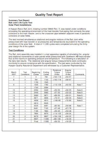 Image result for Q&A Test Report Template