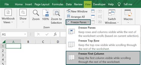 Image result for How to Freeze Columns in Excel Spreadsheet