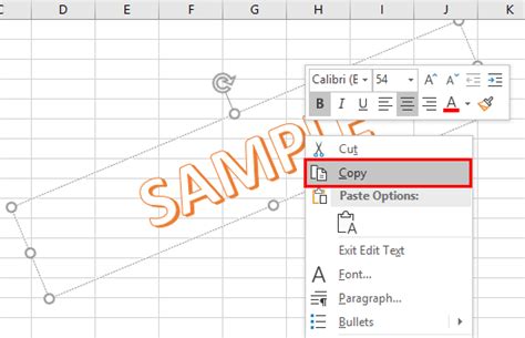 Image result for How to Watermark in Exce