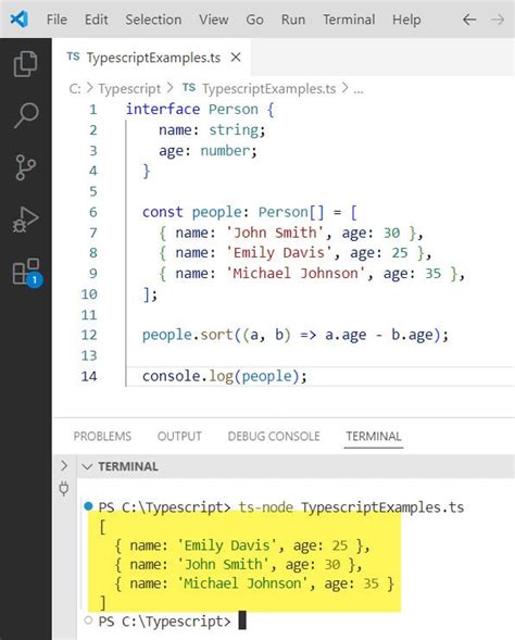Image result for Array Sort in TypeScript
