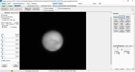 Toradh íomhá ar Registax 6