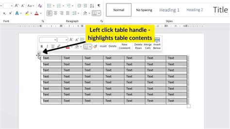 Image result for How to Middle Text in Word Table