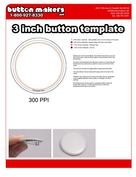 Toradh íomhá ar 2.25 Inch Button Template