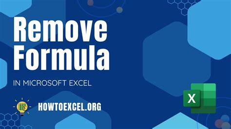 How to Clear Formula in Excel に対する画像結果