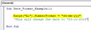 Image result for VBA Code Date Format