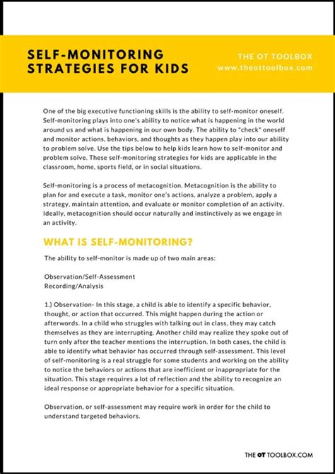 Image result for Self Monitoring Handwriting Worksheet for Kids