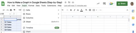 Image result for How to Make a Second Sheet with Just a Graph On Google Sheets