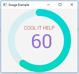 Toradh íomhá ar Gauge Chart JavaFX