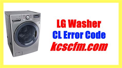 LG Washing Machine CL Error に対する画像結果
