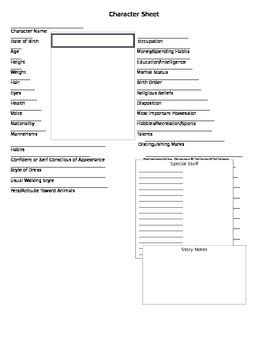 Image result for Creative Writing Character