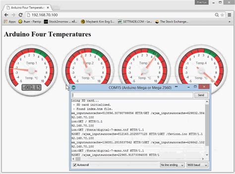 Arduino Web Server GUI-এর ছবি ফলাফল