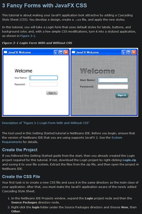 Image result for JavaFX Style.css