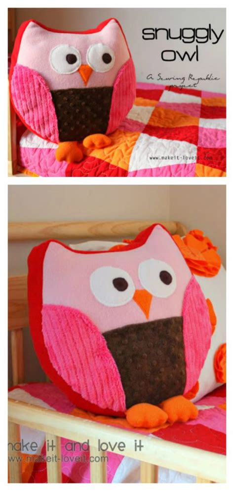 Résultat d’images pour Free Stuffed Owl Sewing Pattern