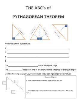 Toradh íomhá ar Pythagorean Theorem Triangle Parts