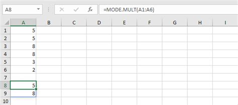 Image result for Excel Mode Multi Formula