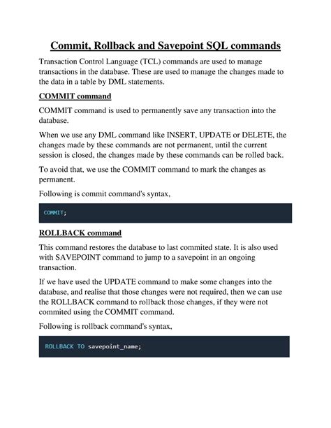 Toradh íomhá ar How to Commit Oracle SQL in the Beaver