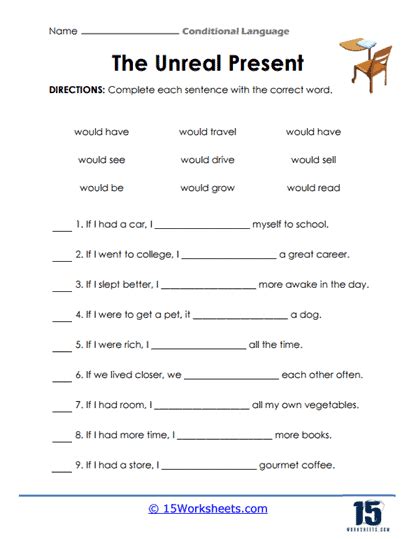 Present Real Conditional Liveworksheet に対する画像結果