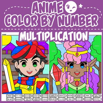 Image result for Color by Number Squares Anime