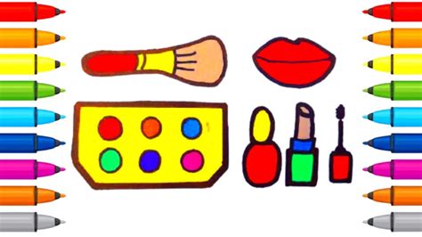 Image result for How to Draw a Makeup Set