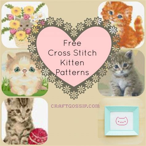 Image result for Cat Kitten Cross Stitch Patterns