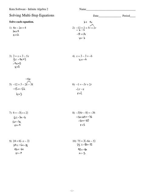 Image result for Math Antics Multi-Step Equations