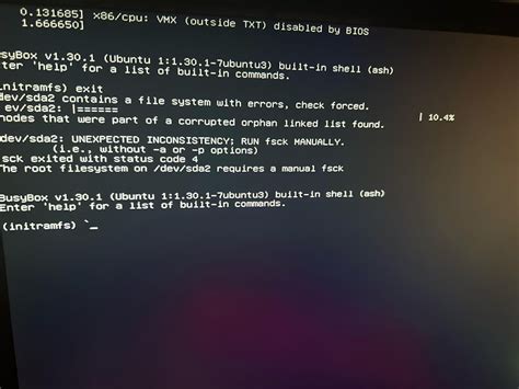 Toradh íomhá ar CD Error Linux