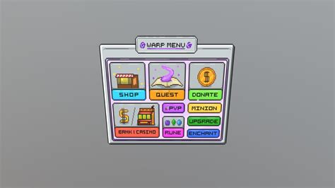 Toradh íomhá ar Minecraft Warps GUI