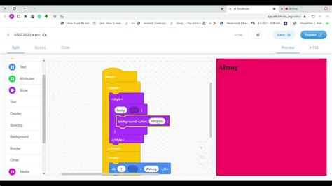 Image result for Edublocks HTML Color