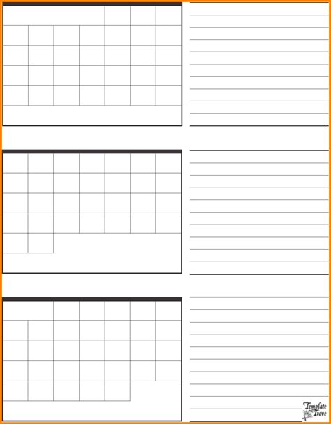 Image result for Free Printable 3 Month Calendar Template