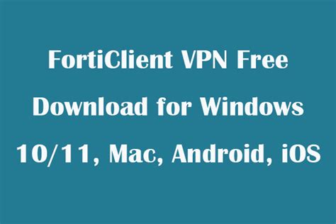 FortiClient VPN Install に対する画像結果